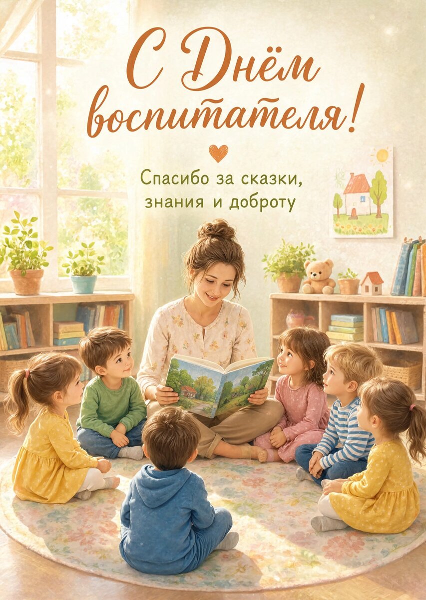 Открытка С Днем Воспитателя #78