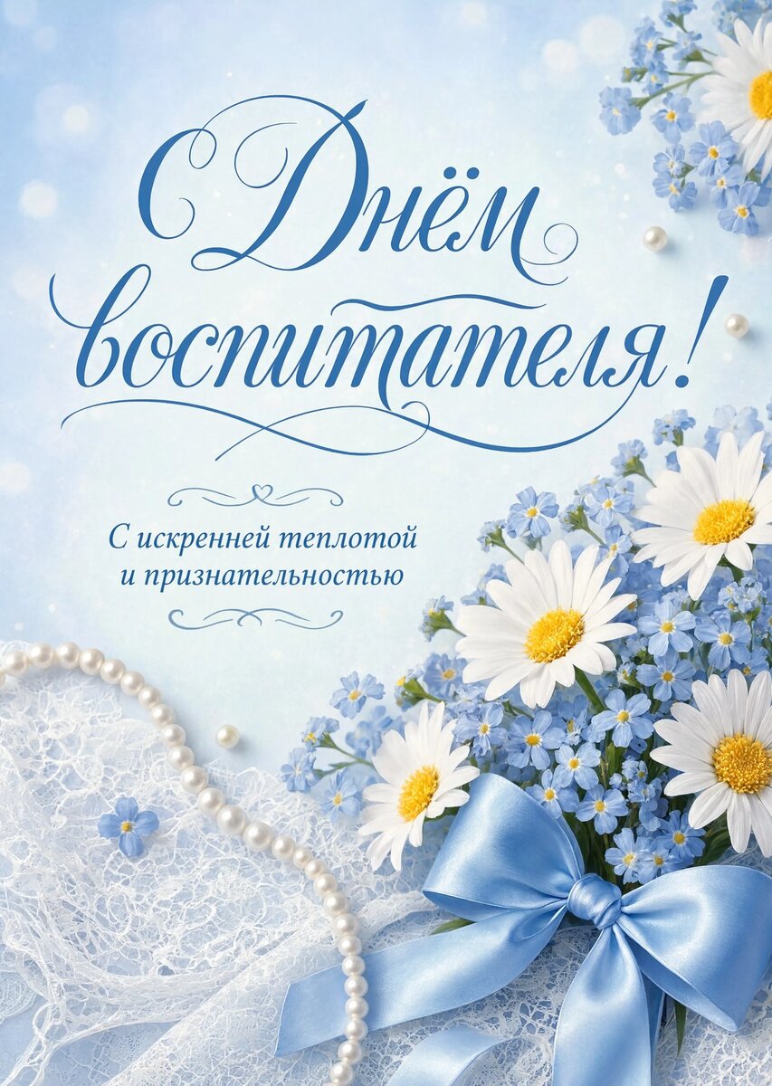 Открытка С Днем Воспитателя #81