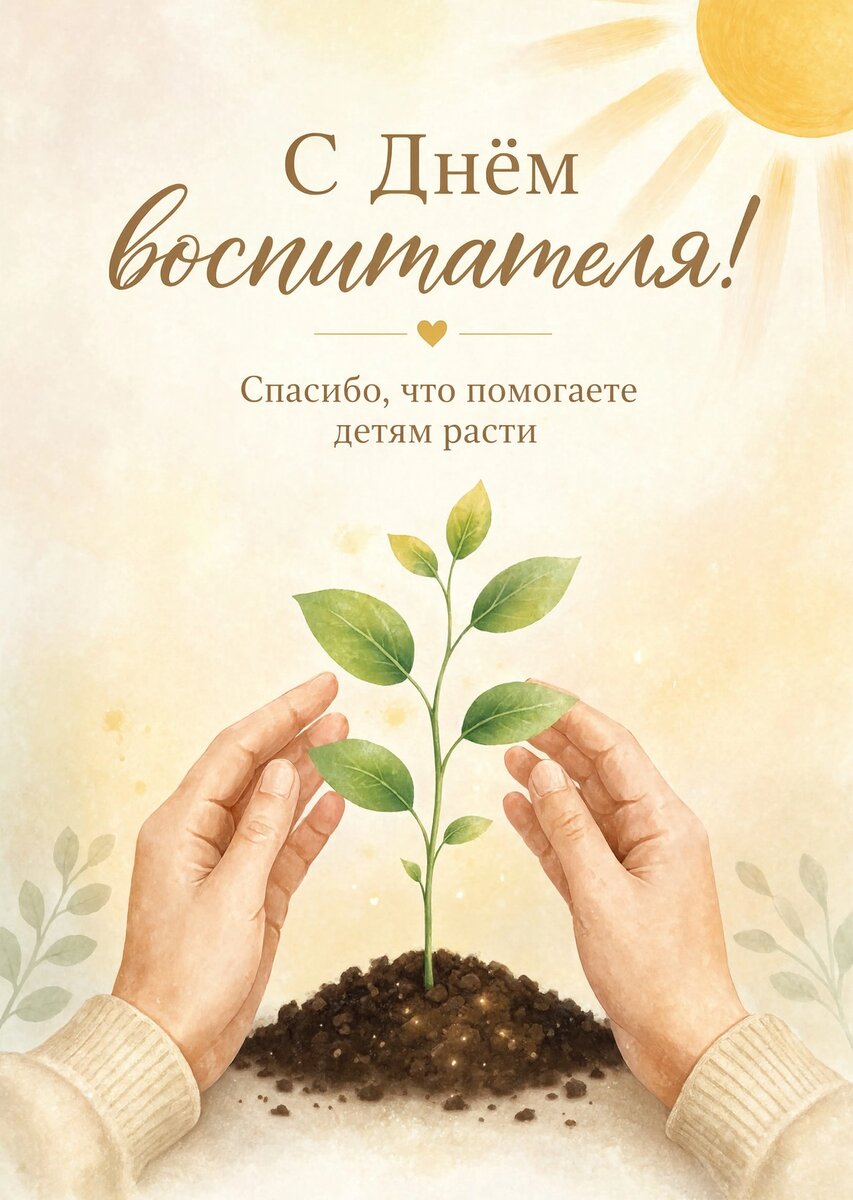 Открытка С Днем Воспитателя #83