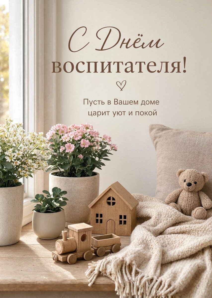 Открытка С Днем Воспитателя #96
