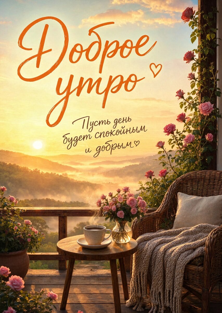 Открытка С Добрым Утром #166