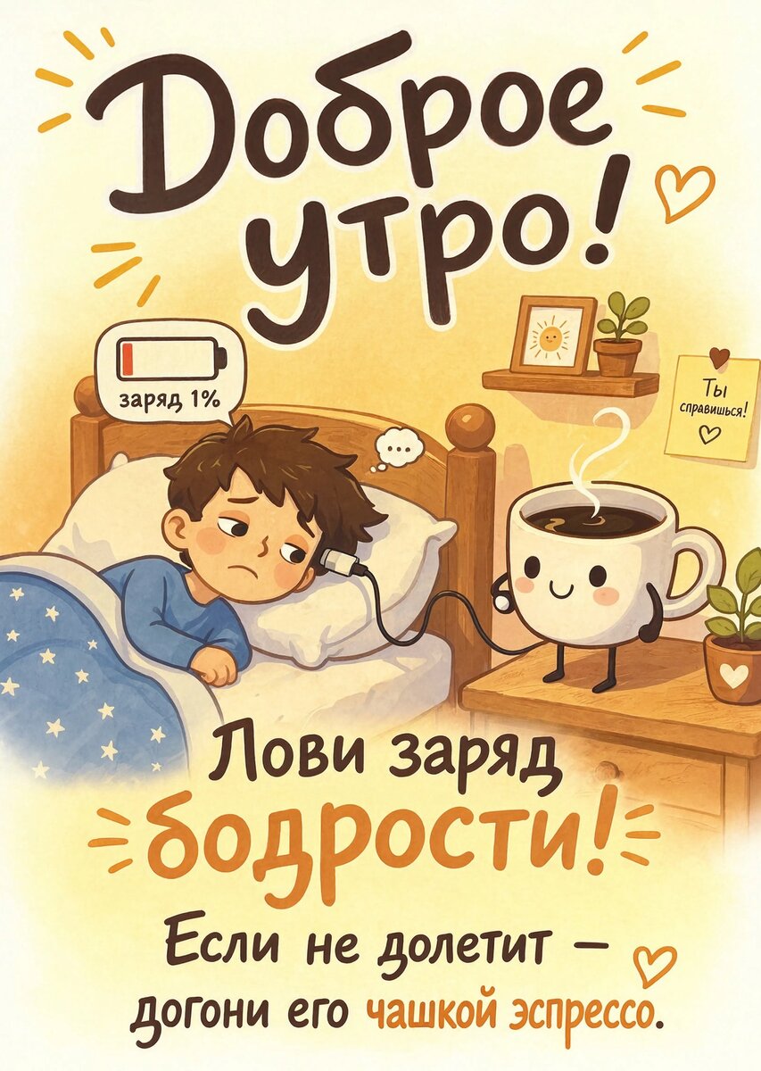 Открытка С Добрым Утром #381