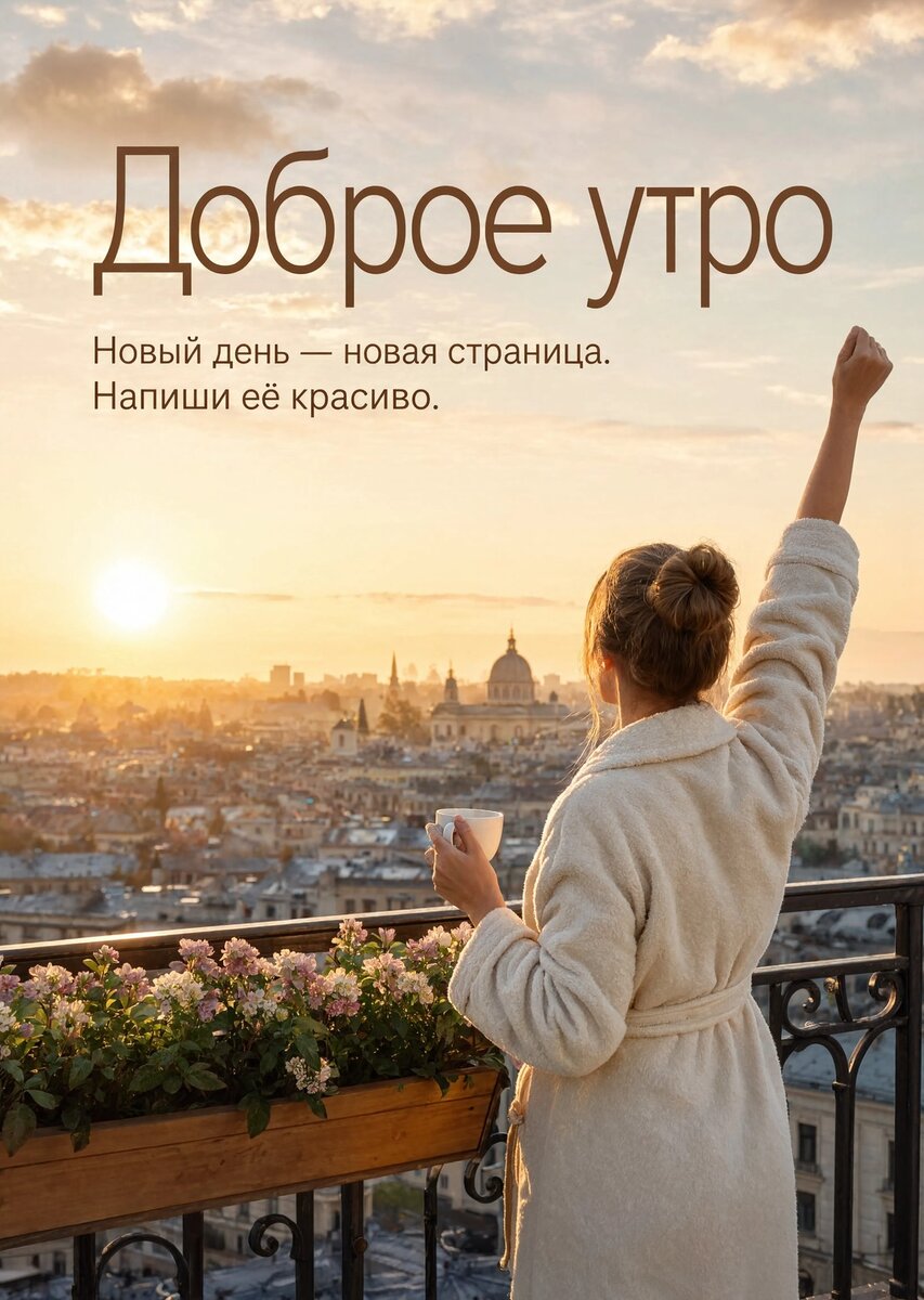 Открытка С Добрым Утром #421