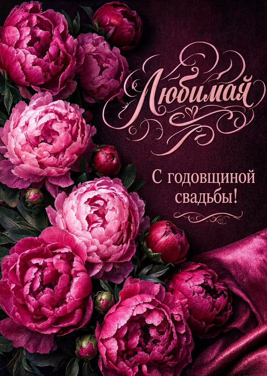 Открытка "С годовщиной свадьбы" #1