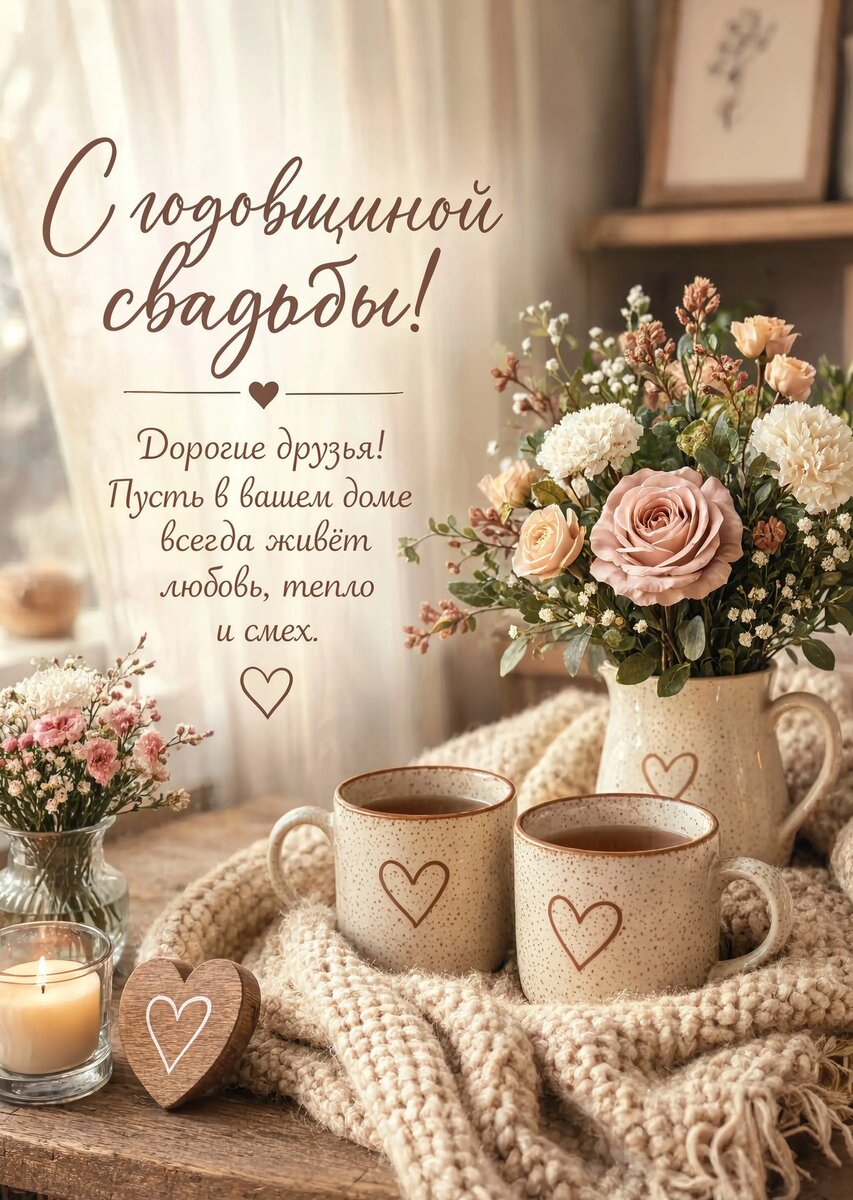 Открытка "С годовщиной свадьбы" #12