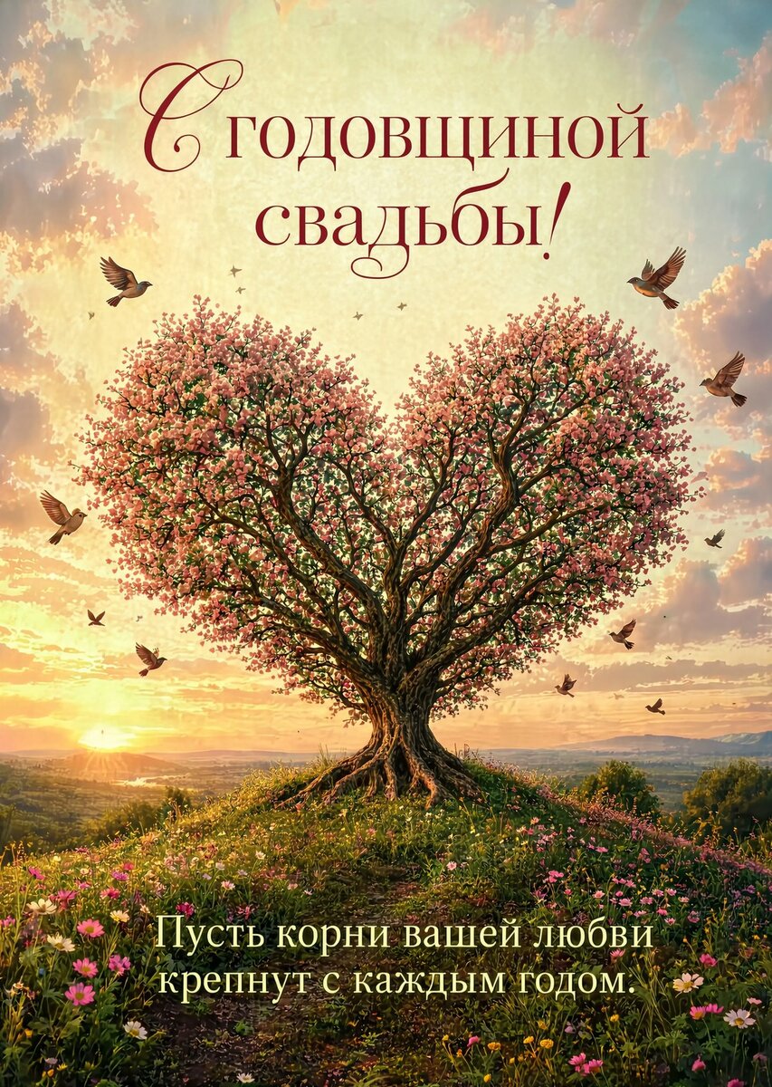 Открытка "С годовщиной свадьбы" #13