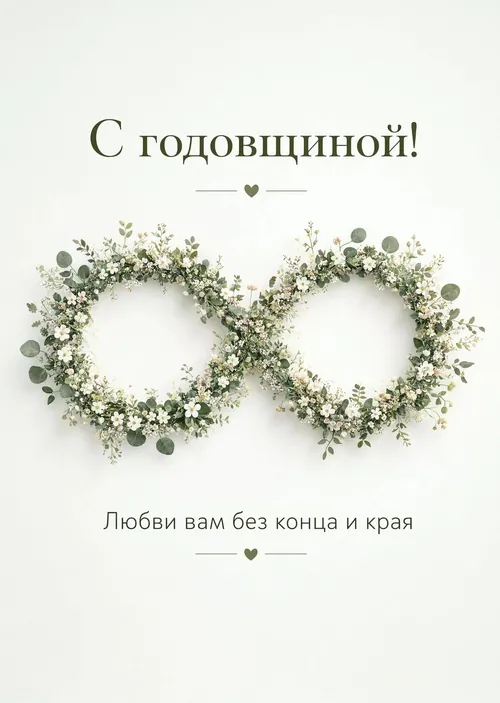 Открытка "С годовщиной свадьбы" #22