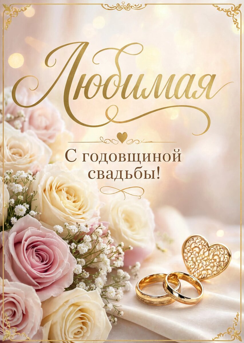 Открытка "С годовщиной свадьбы" #3