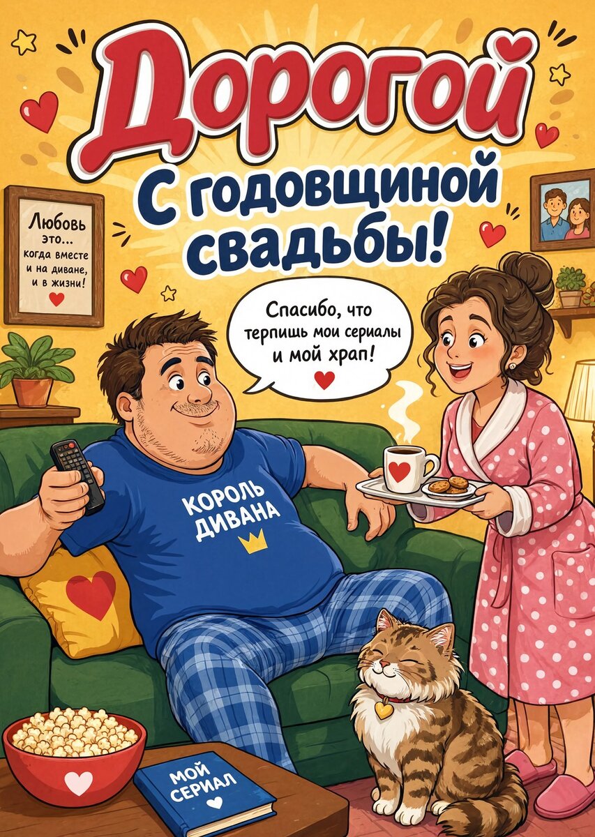 Открытка "С годовщиной свадьбы" #6