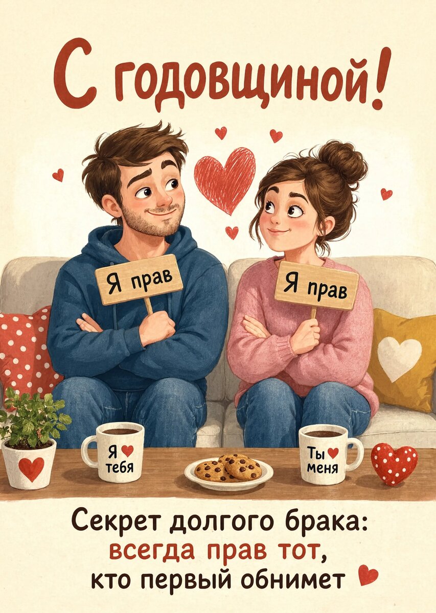 Открытка "С годовщиной свадьбы" #66