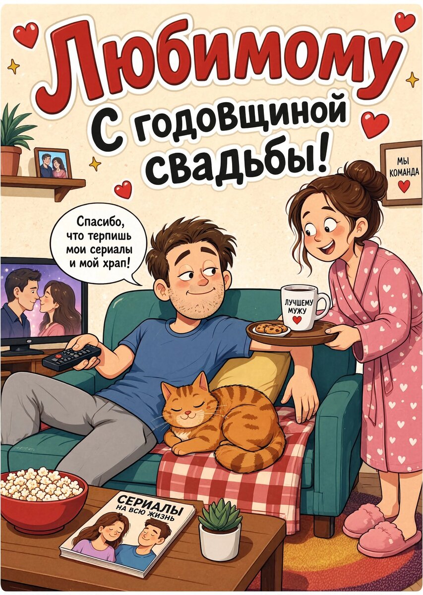Открытка "С годовщиной свадьбы" #7