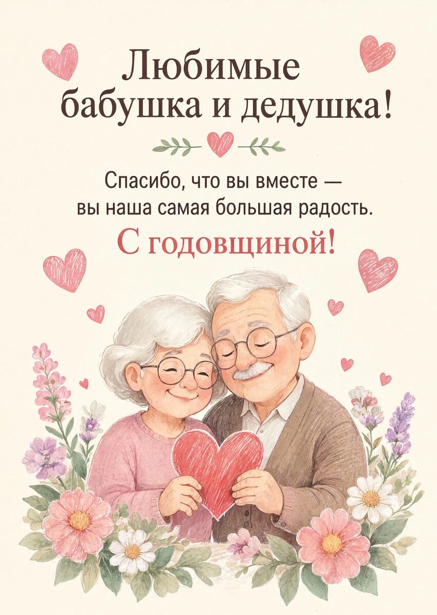 Открытка "С годовщиной свадьбы" #70
