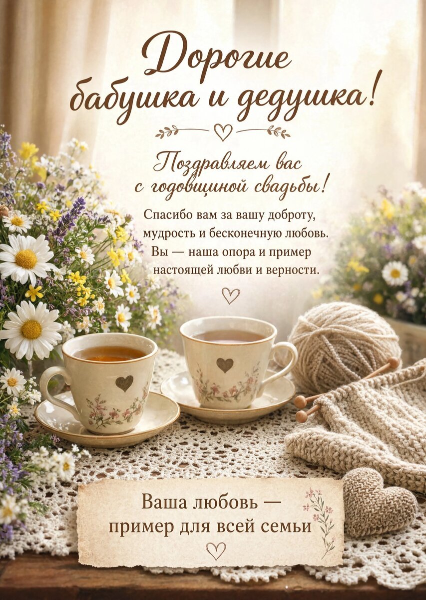 Открытка "С годовщиной свадьбы" #76