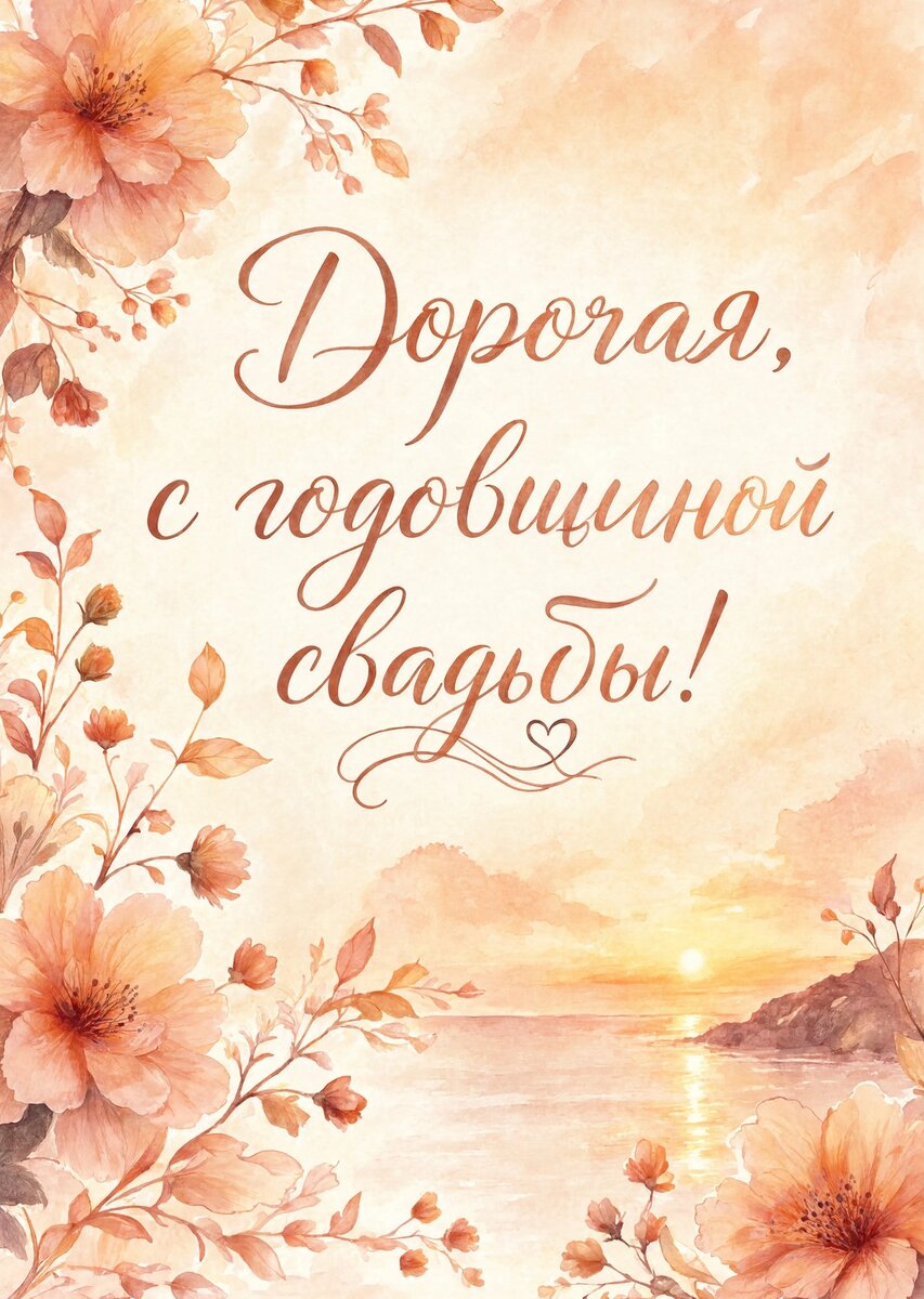 Открытка "С годовщиной свадьбы" #8