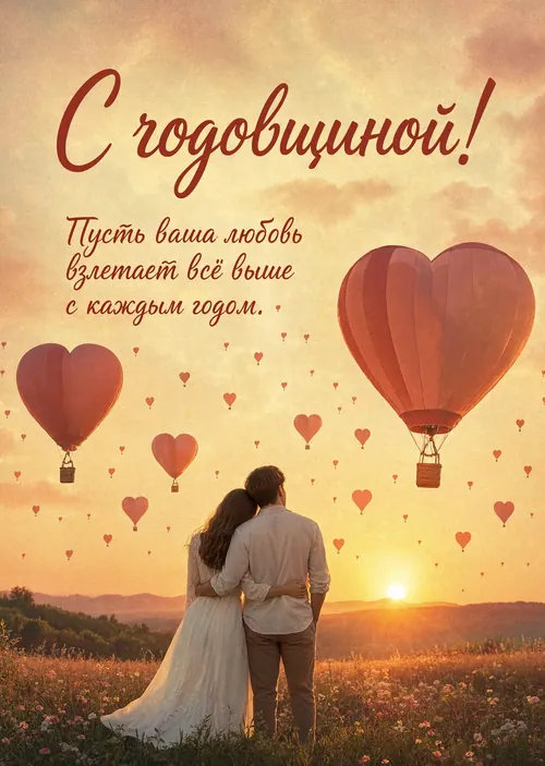 Открытка "С годовщиной свадьбы" #82