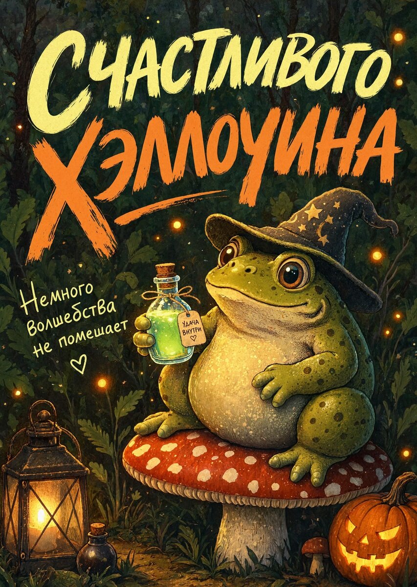 открытка с Хеллоуином-2