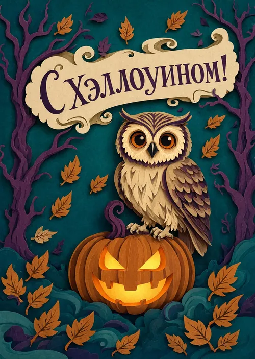 открытка с Хеллоуином-32