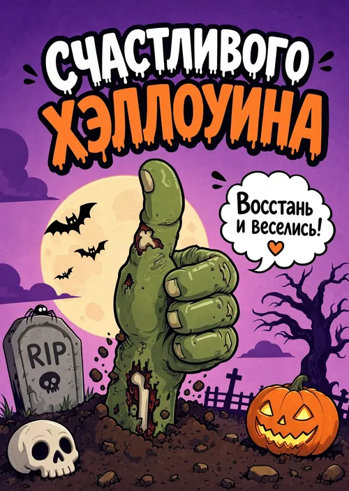 открытка с Хеллоуином-34