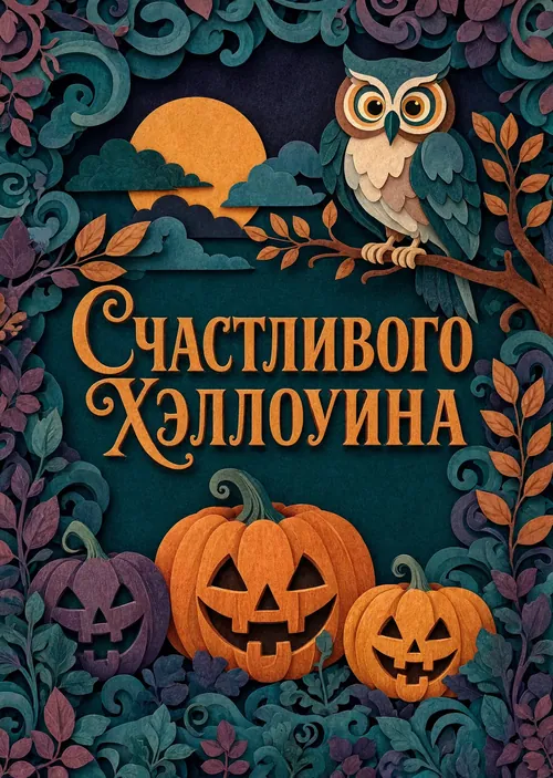 открытка с Хеллоуином-39