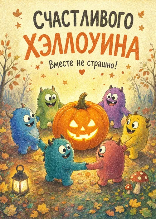 открытка с Хеллоуином-41