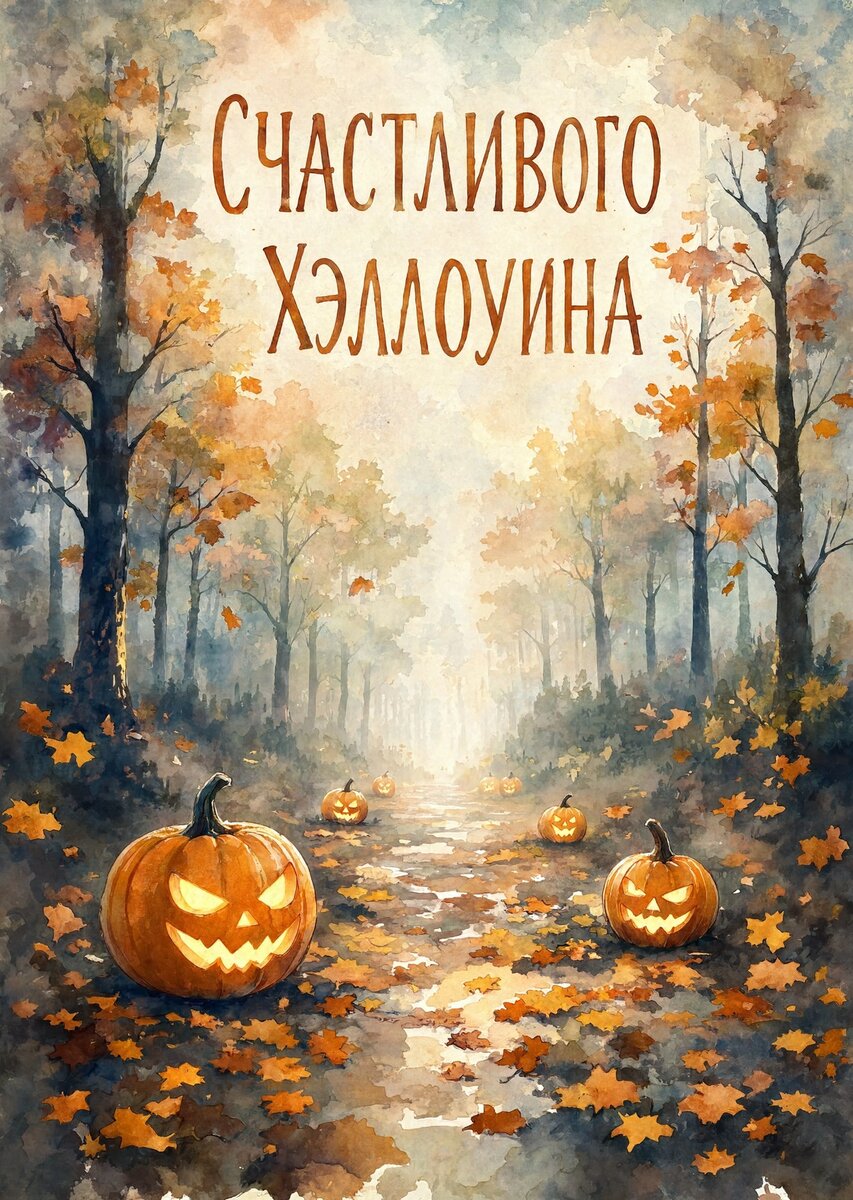 открытка с Хеллоуином-43