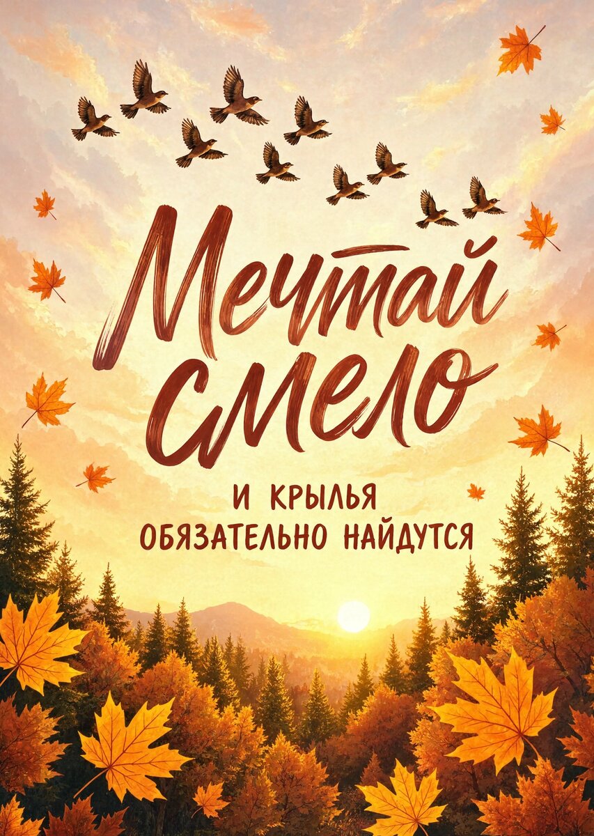 Открытка с осенью #24
