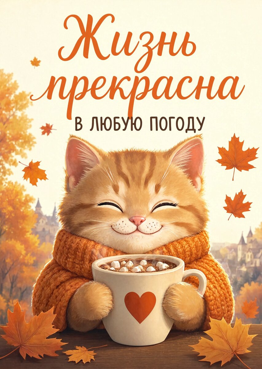 Открытка с осенью #35
