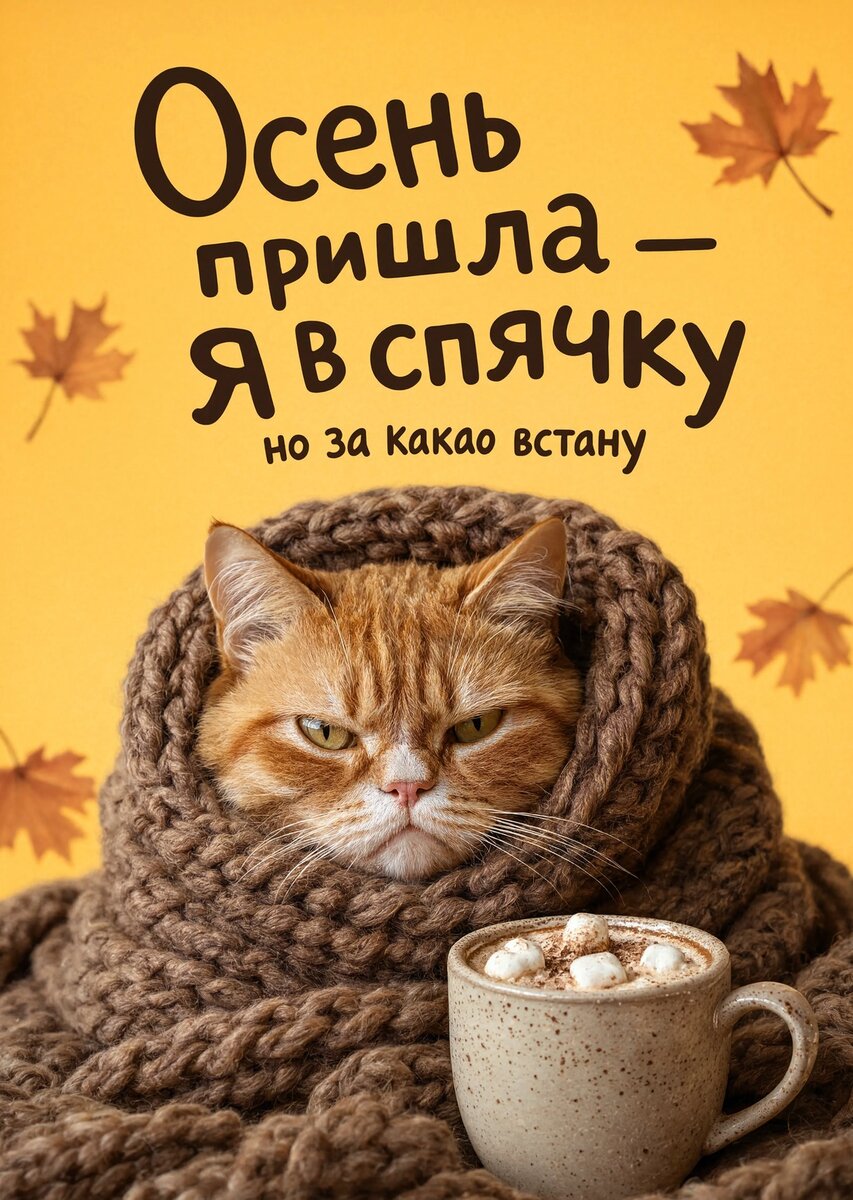 Открытка с осенью #47