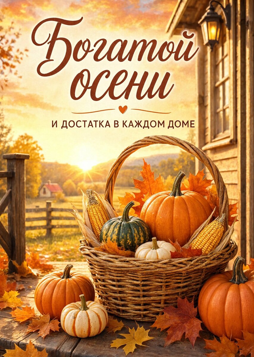 Открытка с осенью #54
