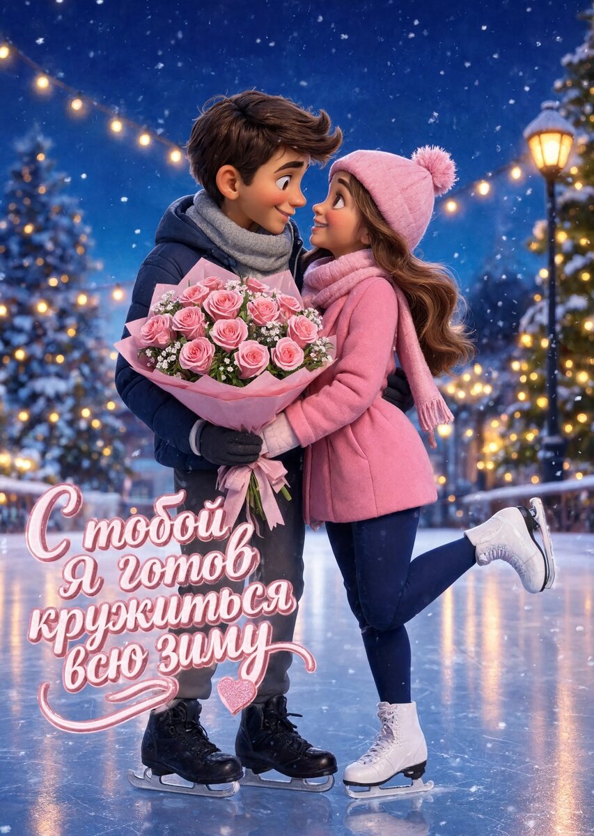 Открытка с розами #14