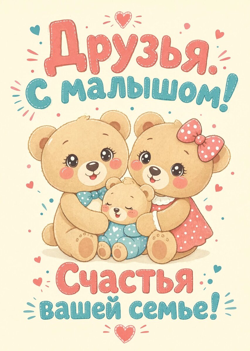Открытка "С рождением ребенка" #11