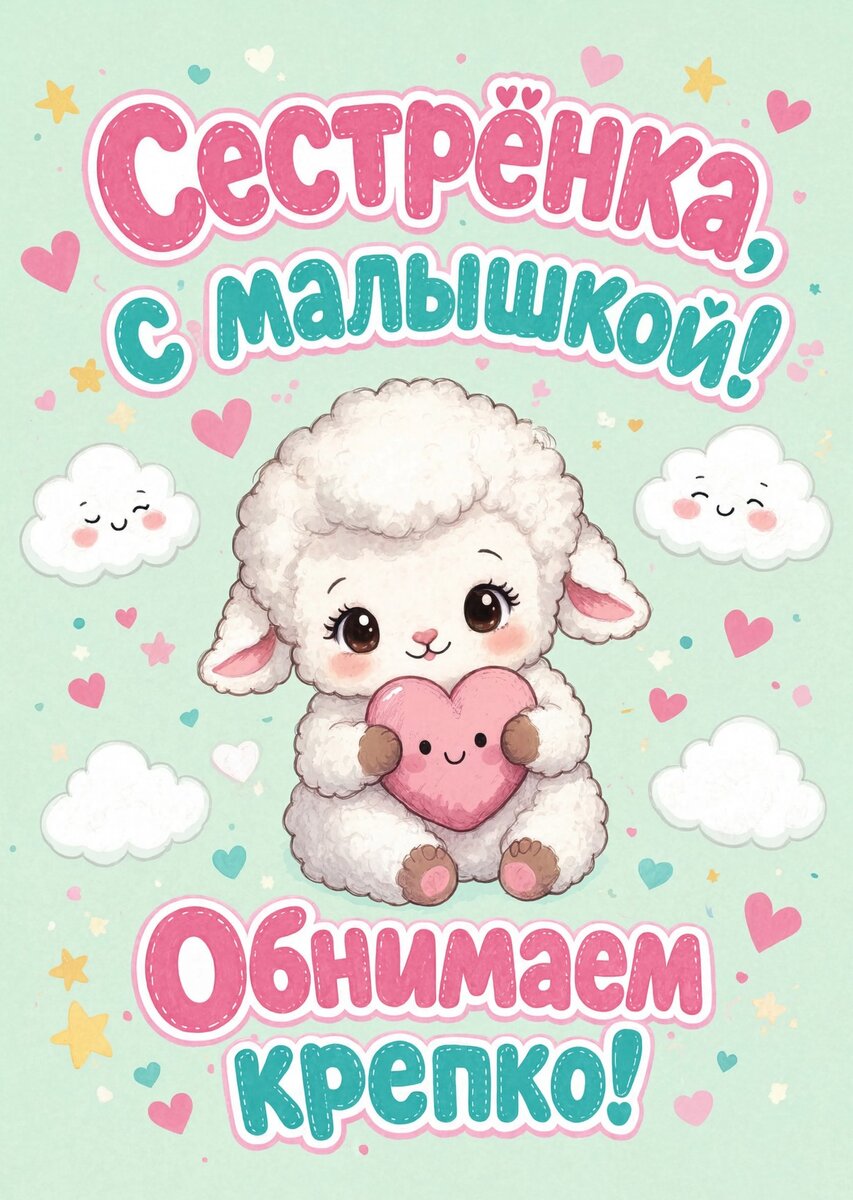 Открытка "С рождением ребенка" #14