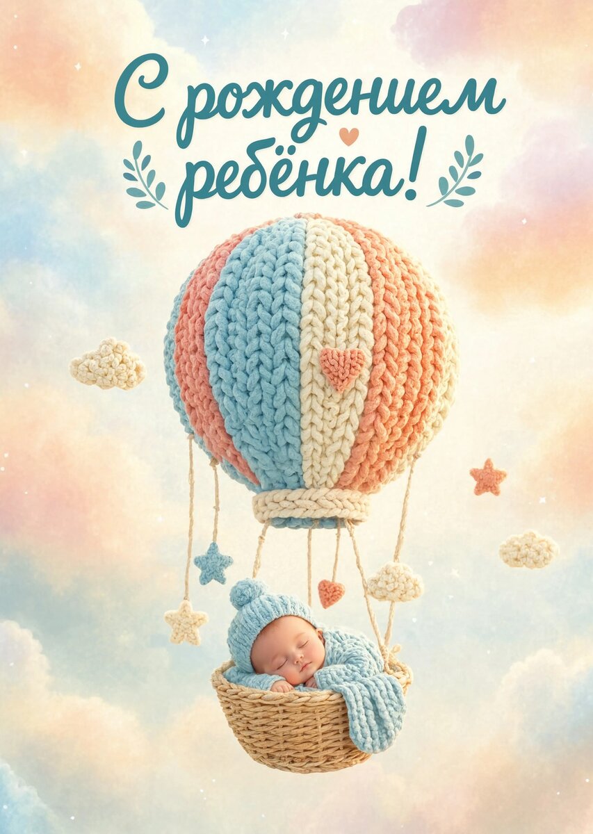 Открытка "С рождением ребенка" #18