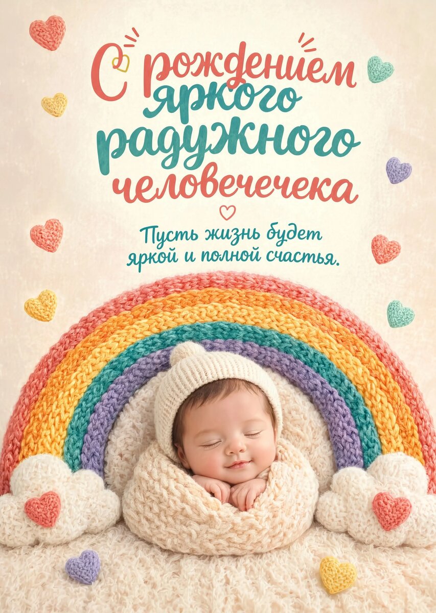 Открытка "С рождением ребенка" #2