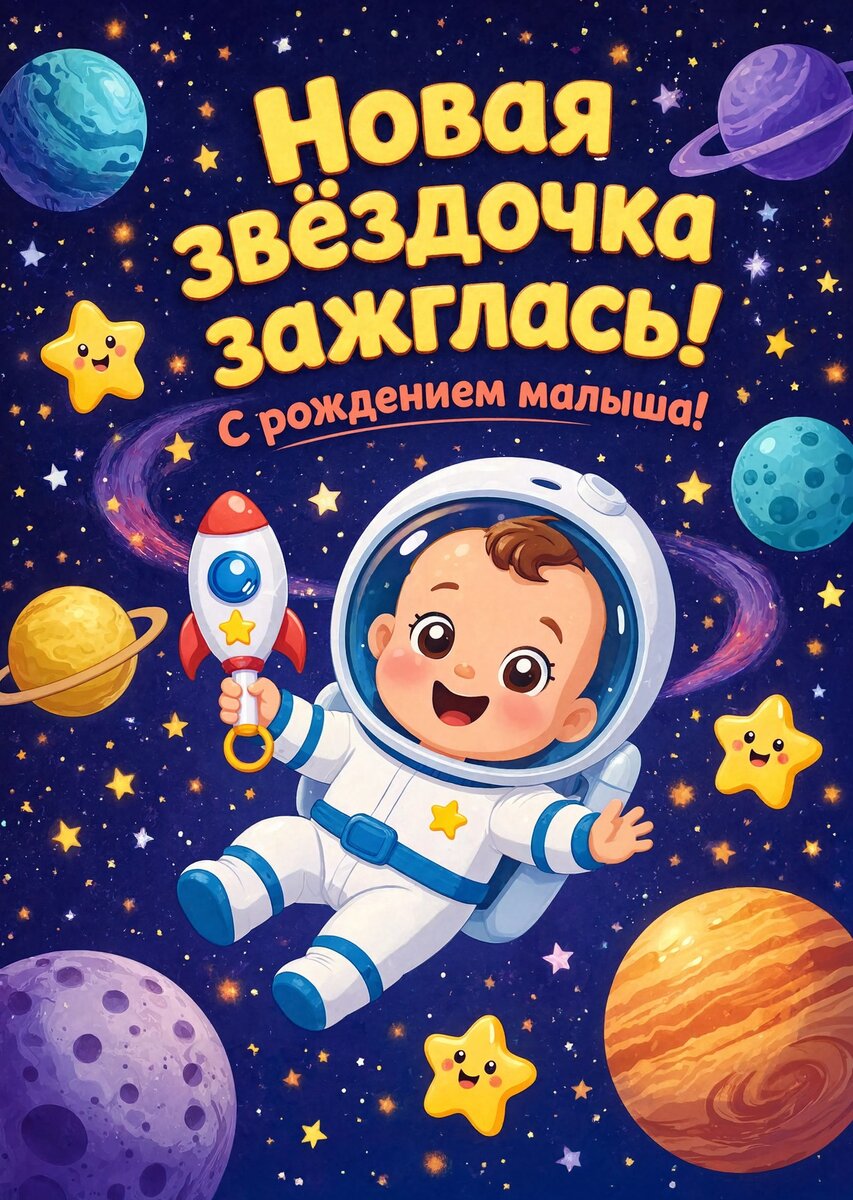Открытка "С рождением ребенка" #22