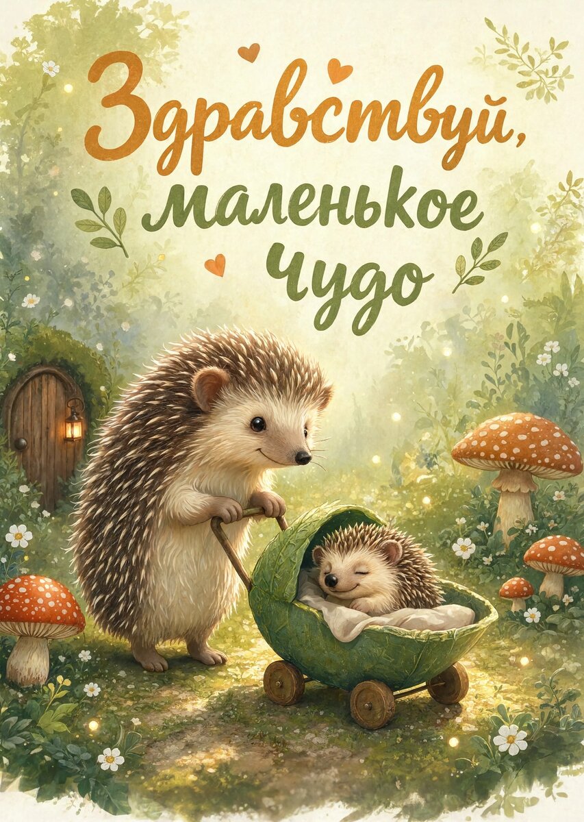Открытка "С рождением ребенка" #35