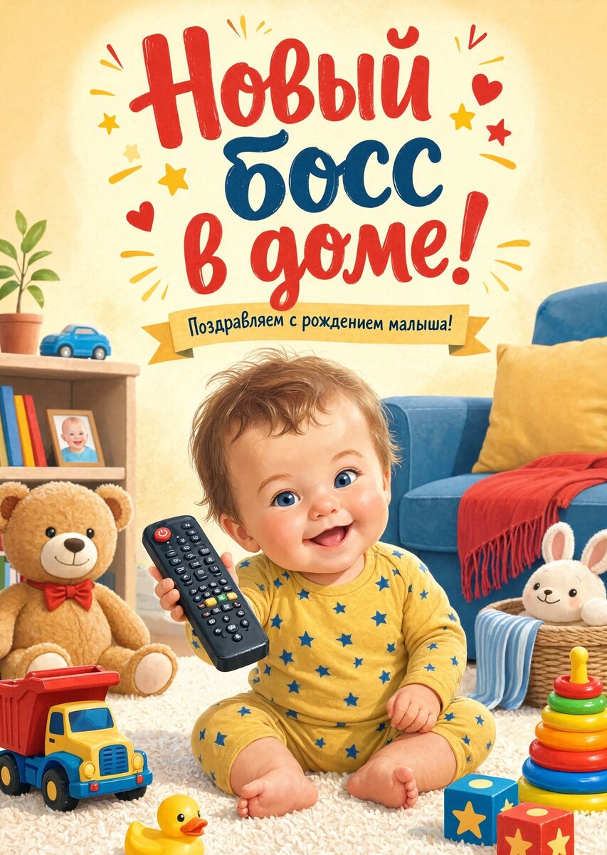 Открытка "С рождением ребенка" #47
