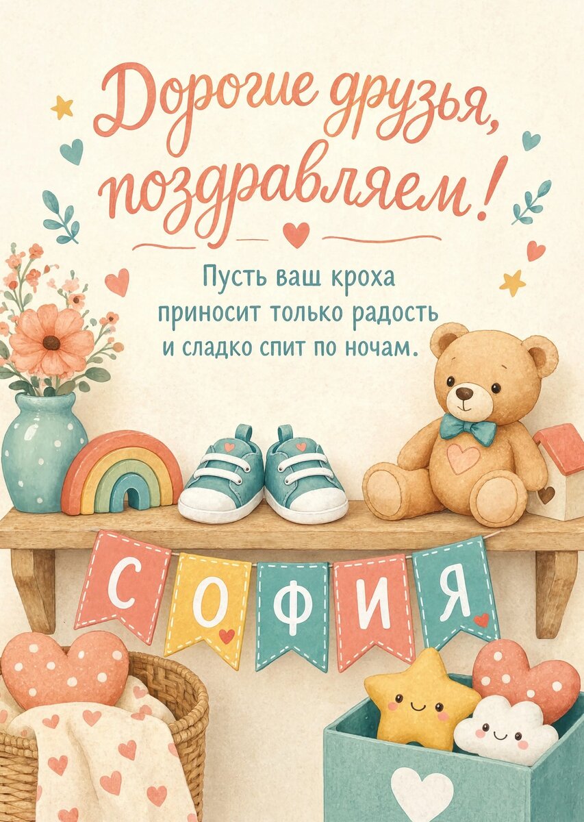 Открытка "С рождением ребенка" #57