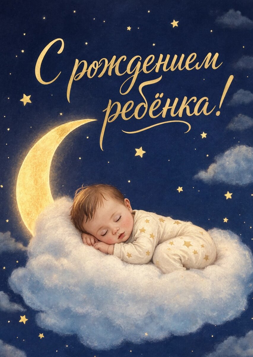 Открытка "С рождением ребенка" #6