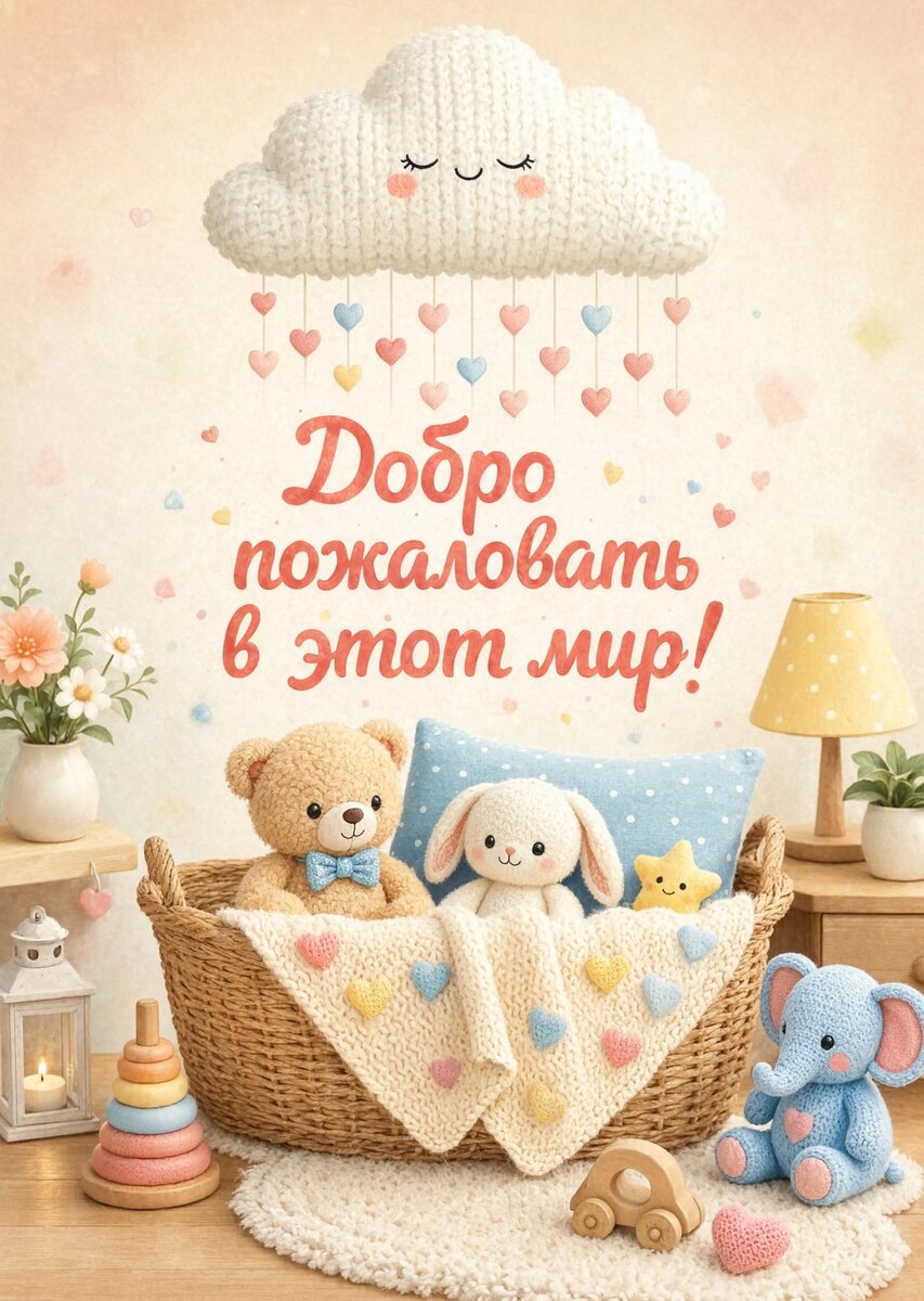 Открытка "С рождением ребенка" #62