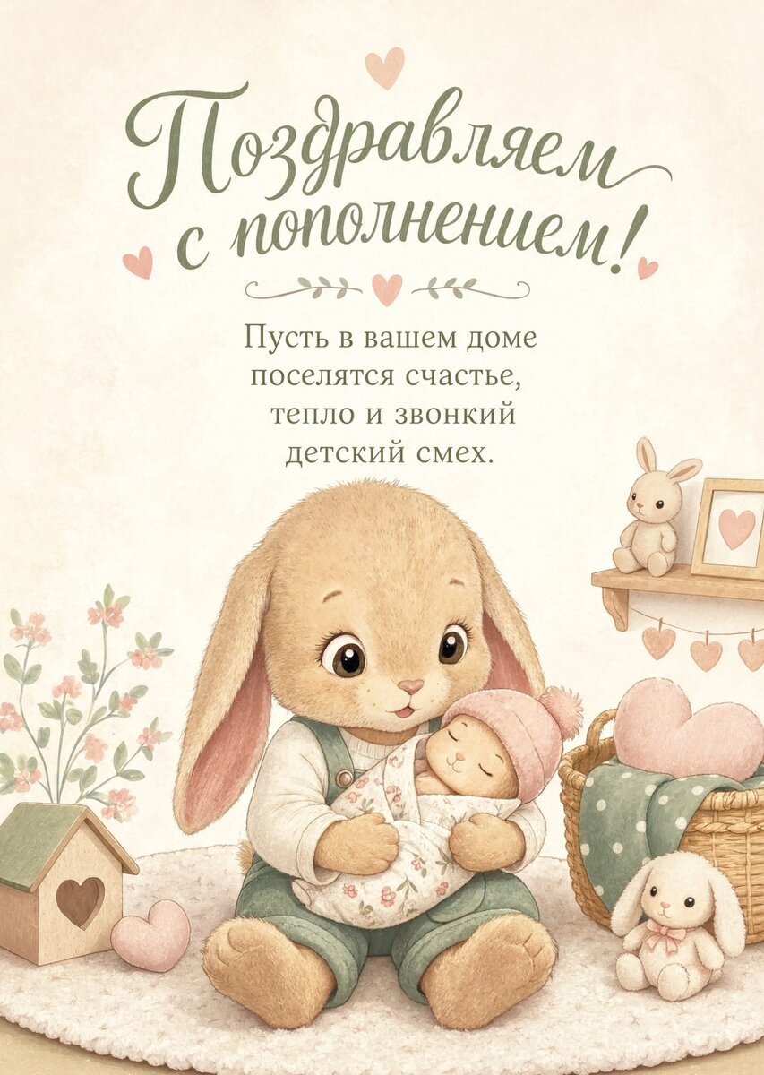 Открытка "С рождением ребенка" #66