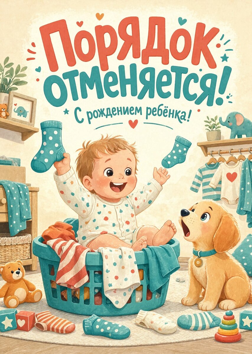 Открытка "С рождением ребенка" #78