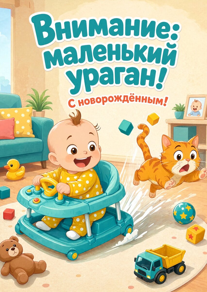 Открытка "С рождением ребенка" #83