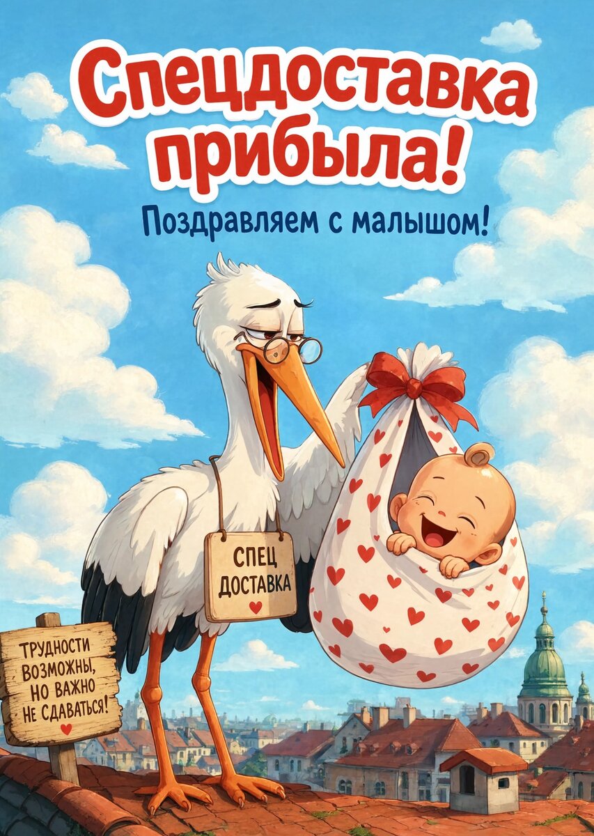 Открытка "С рождением ребенка" #84