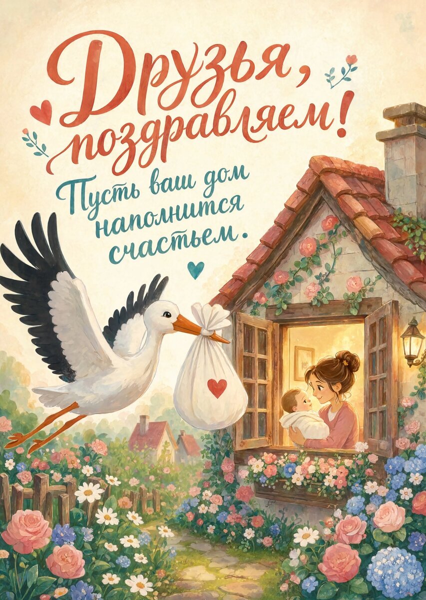 Открытка "С рождением ребенка" #89