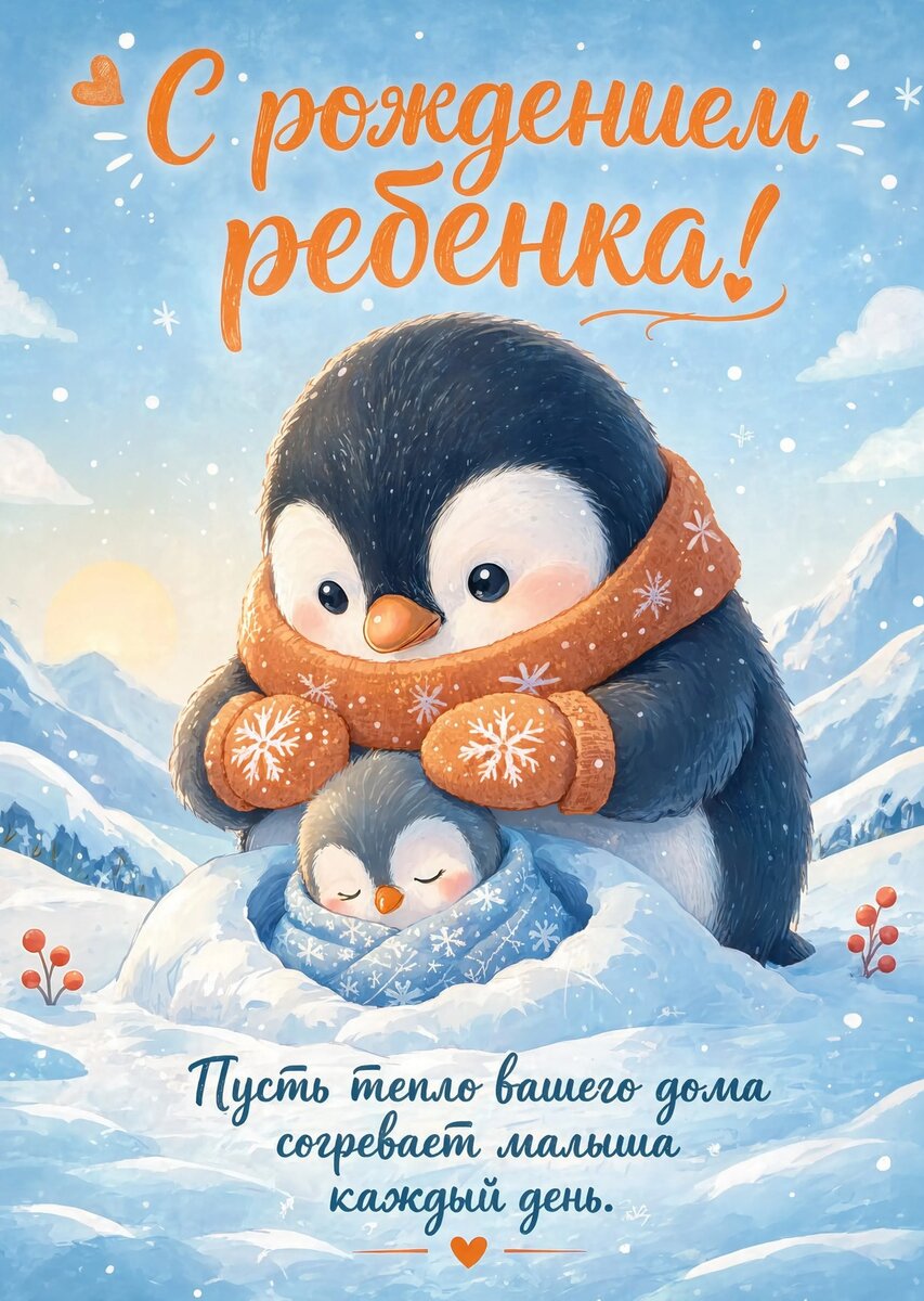 Открытка "С рождением ребенка" #93
