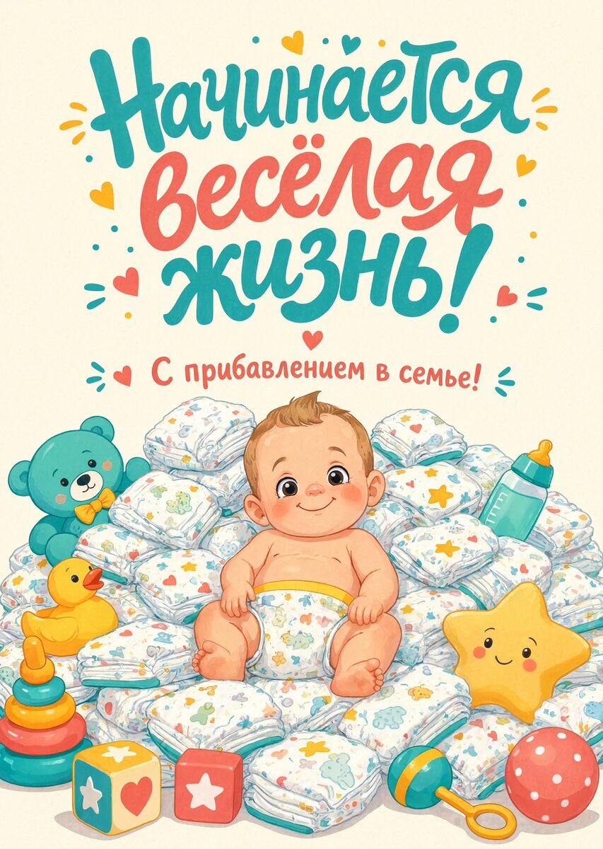 Открытка "С рождением ребенка" #98