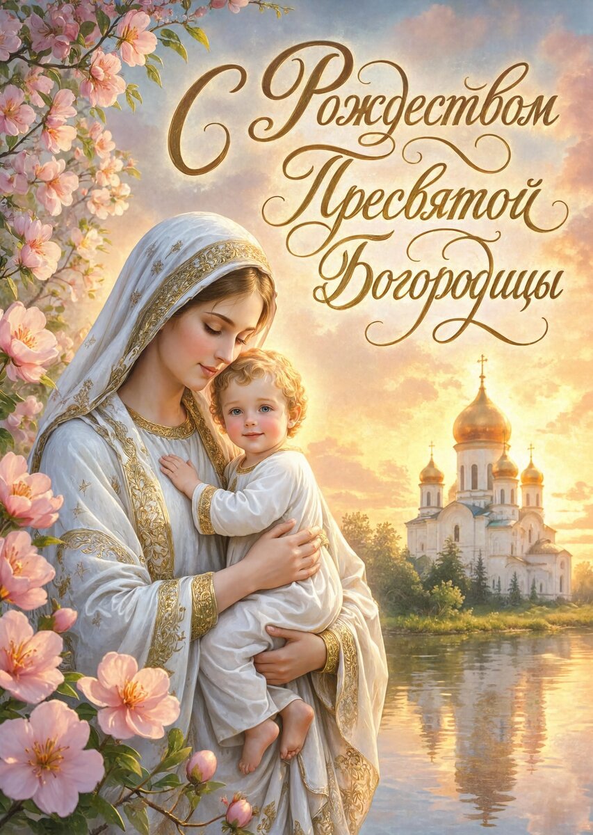 Открытка С Рождеством Святой Богородицы #11