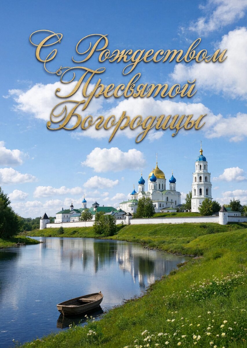 Открытка С Рождеством Святой Богородицы #13
