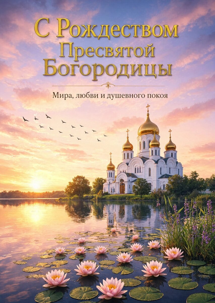 Открытка С Рождеством Святой Богородицы #2